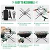 SDMKA Grey Horse with Floral Outdoor Folding Table for Camping, Beach & Picnic  Portable, Easy-to-Carry Camping Side Table with Durable Bag for BBQ, Camp Use view 4
