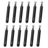 Fishfun 12Pcs Tungsten Drop Shot Weights Sinkers for Bass Fishing, Tungsten Dropshot Fishing Weights, Black Tie On Skinny, 1/4 oz view 1
