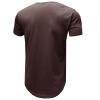 SWJGLITTR Mens Muscle Slim Fit Short Sleeve Crewneck Gym Bodybuilding T Shirt Workout Athletic Summer Hole T-Shirts (Brown,Large) view 3