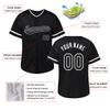 Custom Baseball Jersey Personalized Stitched/Printed Name & Number Customized Baseball Jersey for Men Women Boy (US, Alpha, One Size, Regular, Regular, Black-White-01) view 4