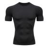 Towintec Men's Compression Shirts Workout Sports Short Sleeve Running Tops Cool Dry Tight T-Shirt Baselayer Gym Undershirts(Black,S) view 1