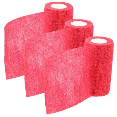 Parliky 3rolls Elastic Perforated Hockey Grip Tape Wear- Resistant Tape for Tennis Racket