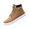 Jueshanzj Men's Canvas Shoes Casual Shoes High Top Shoes Khaki 8 view 1