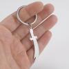 Dreamtimes Zulfiqar Sword keychain For Men Women Islam muslim HZ Zulfiqar Sword of Imam Ali keychain Islamic Muslim Jewelry (SILVER) view 3