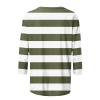 TANGNADE outlet clearance Womens Tops 3/4 Sleeve Shirts Crew Neck Loose Casual Blouses Basic Tees Tunic Tops to Wear with Leggings shirts for women dressy casual Army Green view 4