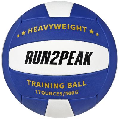 RUN2PEAK Setter Training Volleyball Official Size 5 Volleyballs Heavy Weight Ball PU Practice Volley Balls for Indoor Rebounder Equipment Setters Weighted Volleyball Setting Trainer