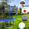 Lyromix Upgraded 14FT Trampoline for Kids and Adults, Large Outdoor Trampoline with Basketball,Stakes, Light, Sprinkler,Basketball Hoop and Net, Capacity for 5-8 Kids and Adults view 2
