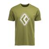 Black Diamond Mens Chalked Up 2.0 Short Sleeve T-Shirt, Camp Green, Small