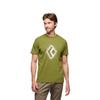 Black Diamond Mens Chalked Up 2.0 Short Sleeve T-Shirt, Camp Green, Small view 2