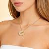 Bubble Letter Necklace Gold Initial Necklaces for Women Puffy A-Z Letter Pendant Balloon Initial Charm Necklace Trendy Jewelry Stocking Stuff Birthday Christmas Gifts for Friends Valentines Day Gifts for Her view 2