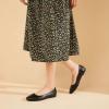 hash bubbie Women's Flats Shoes Ballet Flats Dress Shoes Comfortable PU Leather Slip on Shoes for WomenBlack.US9.5 view 3