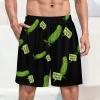 Big Dill Pickle Men's Pajama Shorts Lightweight Lounge Pants Pj Bottoms Sleep Pants S view 2