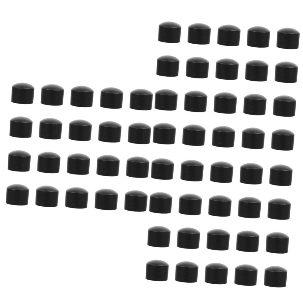 Sosoport 60pcs Foosball Table Rod End Caps Plastic Football Machine Accessories for Standard Tables Wear Resistant and Easy to Install Black