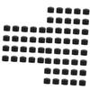 Sosoport 60pcs Foosball Table Rod End Caps Plastic Football Machine Accessories for Standard Tables Wear Resistant and Easy to Install Black view 1