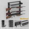 ONETIGRIS Gun Rack Wall Mount,Indoor Gun Rack for Wall with Shelf Horizontal and 1 Removable Gun Accessories Tray view 3