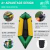 HIKULA Inflatable Lightweight TPU PackRaft Eco-Friendly White Water Rafting Micro Inflatable Kayak Canoe Carry Bag Included view 2