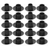 Foosball Bearing Rods, 10 Pair Black Plastic Tabletop Foosball Bushings Table Football Bearing Rods Foosball Machine Bearings Foosball Fun Games Accessories Foosball Table Replacement Part view 1