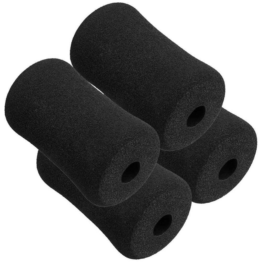 VOSAREA 4pcs Foam Foot Pads Rollers Machine Tube Leg Foam Roller Leg Extension Machine Covers Foot Foam Pads for Exercise Gym