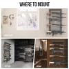 ONETIGRIS Gun Rack Wall Mount,Indoor Gun Rack for Wall with Shelf Horizontal and 1 Removable Gun Accessories Tray view 3