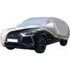 WOLWES Car Cover are Suitable for Citroen DS 3 All-Weather Windproof, Snowproof, Rainproof, UV-Protected and Breathable All-Season Universal with Side Door Zip Oxford Cloth Car Cover (Color : White) view 1