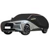 WOLWES Car Cover are Suitable for Citroen DS 4 All-Weather Windproof, Snowproof, Rainproof, UV-Protected and Breathable All-Season Universal with Side Door Zip Oxford Cloth Car Cover (Color : Black) view 1