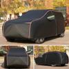 WOLWES Car Cover are Suitable for Citroen DS 4 All-Weather Windproof, Snowproof, Rainproof, UV-Protected and Breathable All-Season Universal with Side Door Zip Oxford Cloth Car Cover (Color : Black) view 2
