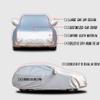 WOLWES Car Cover are Suitable for Citroen DS 4 All-Weather Windproof, Snowproof, Rainproof, UV-Protected and Breathable All-Season Universal with Side Door Zip Oxford Cloth Car Cover (Color : Black) view 3