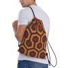 GFLFMXZW Shining Overlook Drawstring Backpack for Women Men Drawstring Bags Cinch Bags Draw String Bag Casual Gym Bag view 3