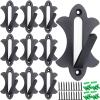 Mount Skull Hanger European Mount Bone Bracket Trophy Mounts for Hanging Deer, Aoudad, Bear, Buffalo, Pronghorn, Alligator Skulls, Mule Antelope Coyote and Game Animals (Black 10 Pack) view 1