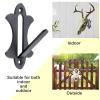Mount Skull Hanger European Mount Bone Bracket Trophy Mounts for Hanging Deer, Aoudad, Bear, Buffalo, Pronghorn, Alligator Skulls, Mule Antelope Coyote and Game Animals (Black 10 Pack) view 4