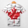 Canada Flag Polo Shirts for Men Zip Up Short Sleeve Golf Shirt Casual Collared T Shirt 2XL view 3