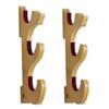 SEEMINESALE Katana Wall Mount,3 Tier Samurai Sword Hanger,Cosplay Blade Display Stand,Sword Holde,9.4 inch Lightsaber stand,Fit for Wand,Saber,Xiphos,Wood Hanger Sword. (3 Tier Yellow) view 1
