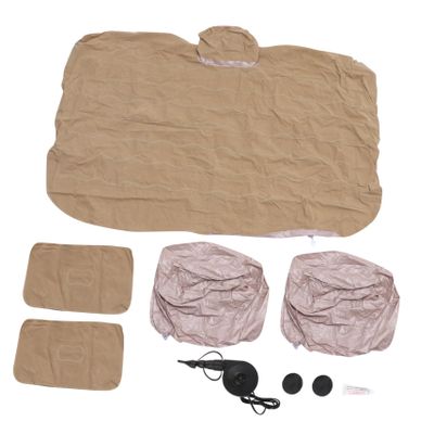 KICHOUSE 1set SUV Inflatable Mattress Pump Portable Car for Camping and Flocking Material Comfortable Travel Sleeping Cushion for Vehicles