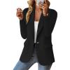 Weinexra Women's Blazer Open Front Casual Bussiness Blazers Notch Collar Work Office Suit Jackets Long Sleeve Lapel Jacket view 2