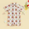 MAYUMMPY Baby Boys Girls One Pieces Rash Guard Swimsuit Jumpsuit Kids Summer Swimwear Bathing Suit (US, Age, 0 Months, 3 Months, Khaki) view 2