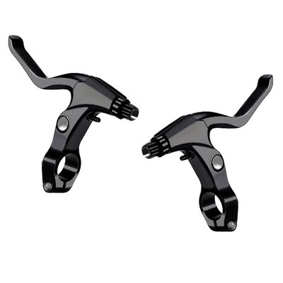NineFit Basics A Pair Bicycle Brake Lever Bike Brake Handle Bike Brake Levers of Universal Aluminum Alloy Bike Cycling Equipment Accessory for Mountain Road Folding Mountain Kids Bike 2.2cm Diameter (Black)