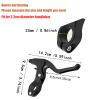 NineFit Basics A Pair Bicycle Brake Lever Bike Brake Handle Bike Brake Levers of Universal Aluminum Alloy Bike Cycling Equipment Accessory for Mountain Road Folding Mountain Kids Bike 2.2cm Diameter (Black) view 2