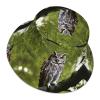 Owl Tree Branches Print Wide Brim Foldable,Sun Bucket Hat,Summer Sun Beach Fishing Cap for Men and Women Fisherman view 3
