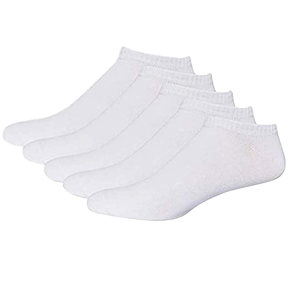 5 Pairs Ankle Athletic Running Socks Low Cut Sports Tab Socks for Men and Women Women's Ankle Running (White, One Size)