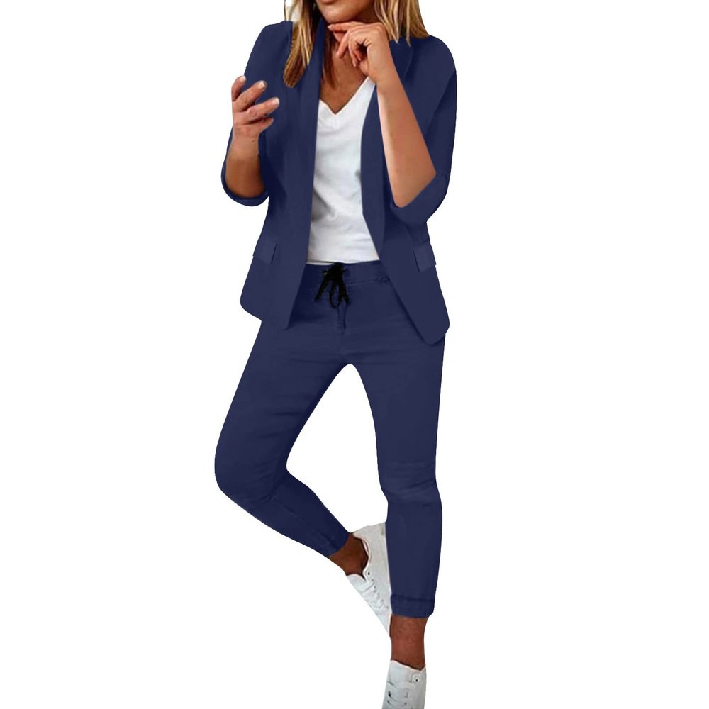 Lainuyoah Women Suit Sets For Work 2025 Fall Two Piece Blazer Jacket and Pencil Pants Business Casual Office Formal Outfits