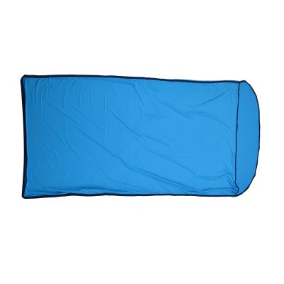 XHTLLO Sleeping Bag Liner, High Stretch Silky Polyester Fabric Skin Friendly Self Tan Sleep Sack, Comfortable Breathable Camping Sleeping Bags, for Outdoor, Camping(Blue)