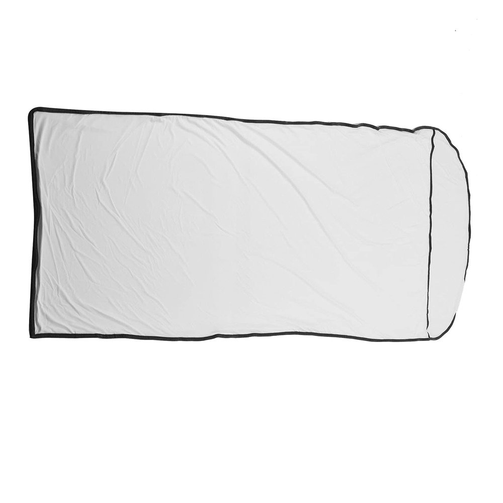XHTLLO Sleeping Bag Liner, High Stretch Silky Polyester Fabric Skin Friendly Self Tan Sleep Sack, Comfortable Breathable Camping Sleeping Bags, for Outdoor, Camping(White)