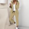 Lainuyoah Women Suit Sets For Work 2025 Fall Two Piece Blazer Jacket and Pencil Pants Business Casual Office Formal Outfits view 2
