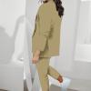 Lainuyoah Women Suit Sets For Work 2025 Fall Two Piece Blazer Jacket and Pencil Pants Business Casual Office Formal Outfits view 4