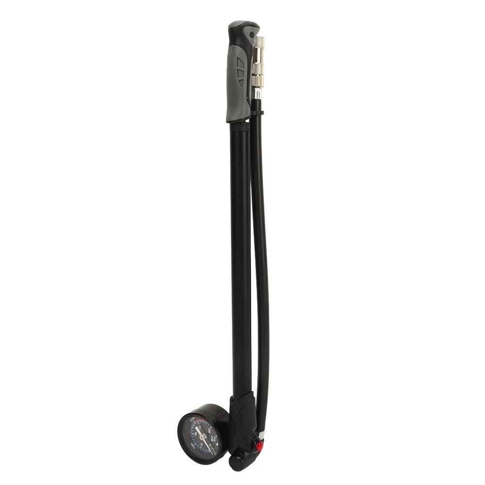 XHTLLO Portable Bike Pump, 300 PSI High Pressure Mini Bike Tire Pump with Pressure Gauge, Universal Valve Bike Pump, for Road Mountain Bikes