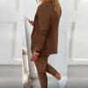 Lainuyoah Women Suit Sets For Work 2025 Fall Two Piece Blazer Jacket and Pencil Pants Business Casual Office Formal Outfits view 4