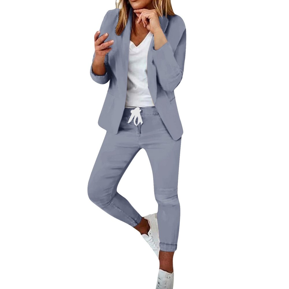 Lainuyoah Women Suit Sets For Work 2025 Fall Two Piece Blazer Jacket and Pencil Pants Business Casual Office Formal Outfits