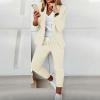 Lainuyoah Women Suit Sets For Work 2025 Fall Two Piece Blazer Jacket and Pencil Pants Business Casual Office Formal Outfits view 4