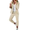 Lainuyoah Women Suit Sets For Work 2025 Fall Two Piece Blazer Jacket and Pencil Pants Business Casual Office Formal Outfits view 1