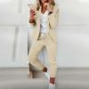 Lainuyoah Women Suit Sets For Work 2025 Fall Two Piece Blazer Jacket and Pencil Pants Business Casual Office Formal Outfits view 4